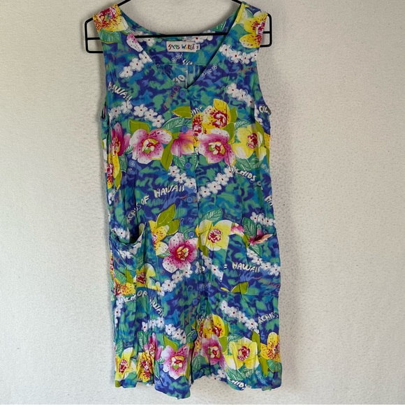 Jams World Dresses Vintage Jams World Womens M Orchids Of Hawaii